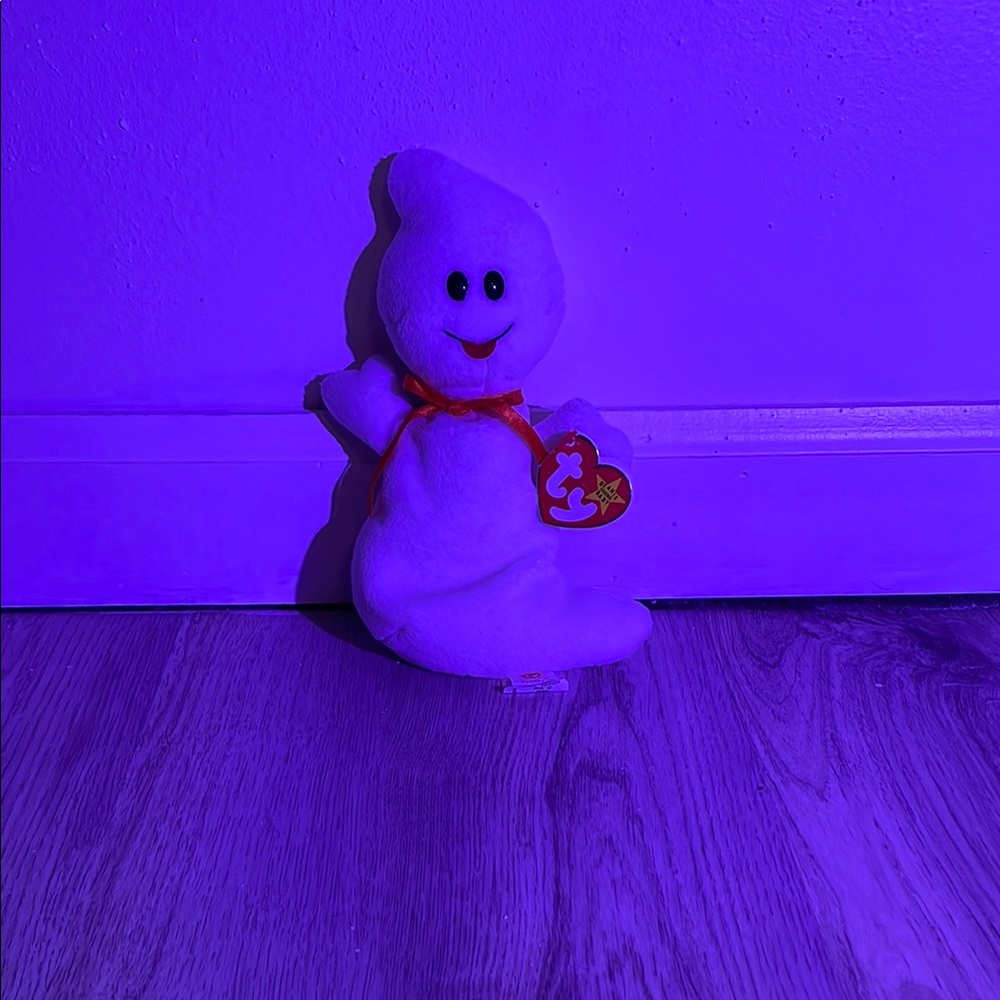 Vintage White Ghost original beanie babies 1995